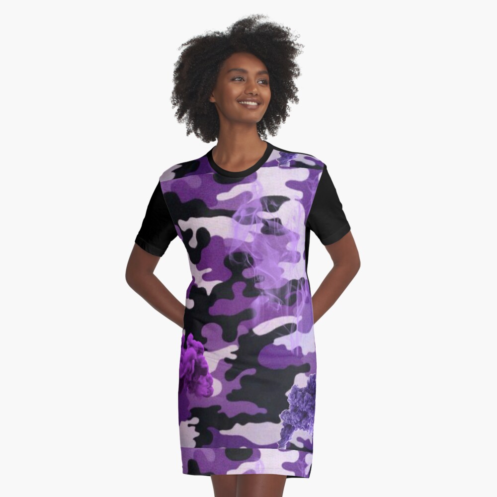Purple Camo Design Graphic T-Shirt for Sale by FlexWears
