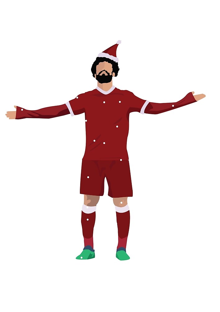 "Mo Salah Inspired Christmas " by YourIcons Redbubble