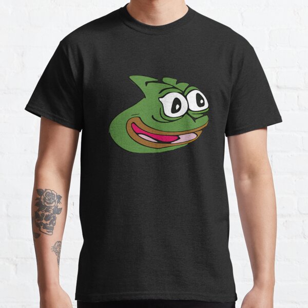  Pepega Emote Funny Meme Premium T-Shirt : Clothing, Shoes &  Jewelry