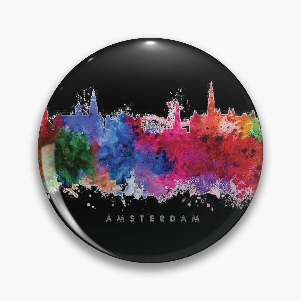 Artikelvorschau, Amsterdam Skyline entworfen und verkauft von Swirlstache.