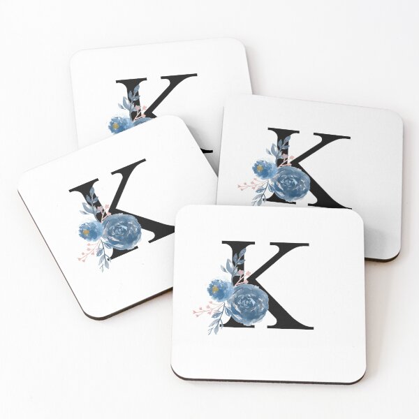 Item preview, Monogram Floral Watercolor Letter K designed and sold by owliedesign.