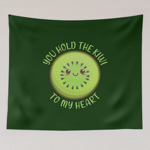 Item preview, You hold the kiwi to my heart Kawaii Kiwi designed and sold by KawaiiPark.