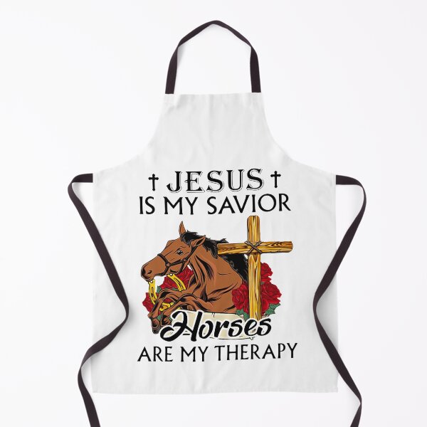 Item preview, JEUSUS IS MY SAVIOR HORSES ARE MY THERAPY designed and sold by Jonesshop.