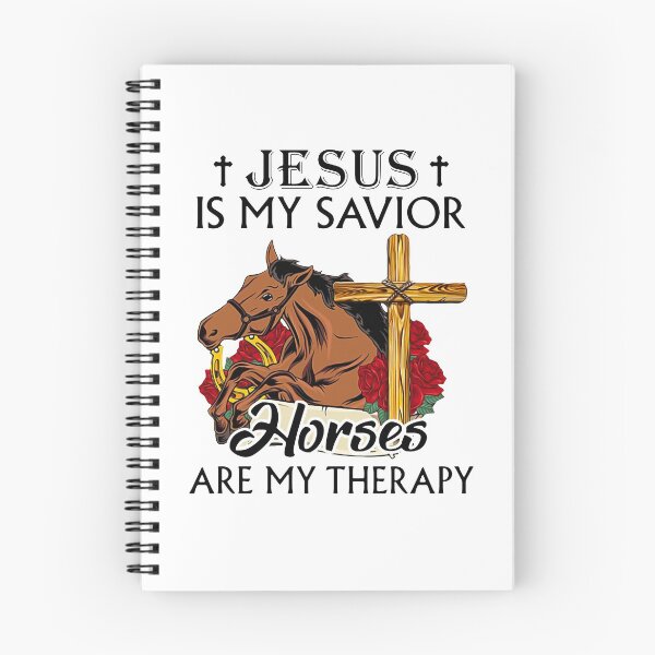 Item preview, JEUSUS IS MY SAVIOR HORSES ARE MY THERAPY designed and sold by Jonesshop.