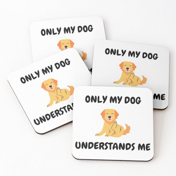 Item preview, Only My Dog Understands Me Golden Retriever Clipart designed and sold by LuckyKermit.