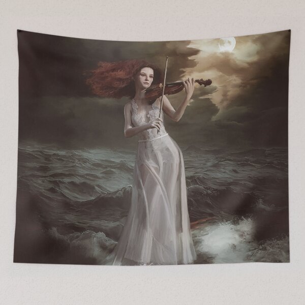 Item preview, Taming The Waters. Female playing the violin designed and sold by Samantha Wells.
