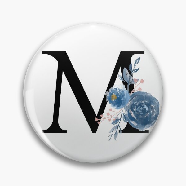 Item preview, Monogram Floral Watercolor Letter M designed and sold by owliedesign.