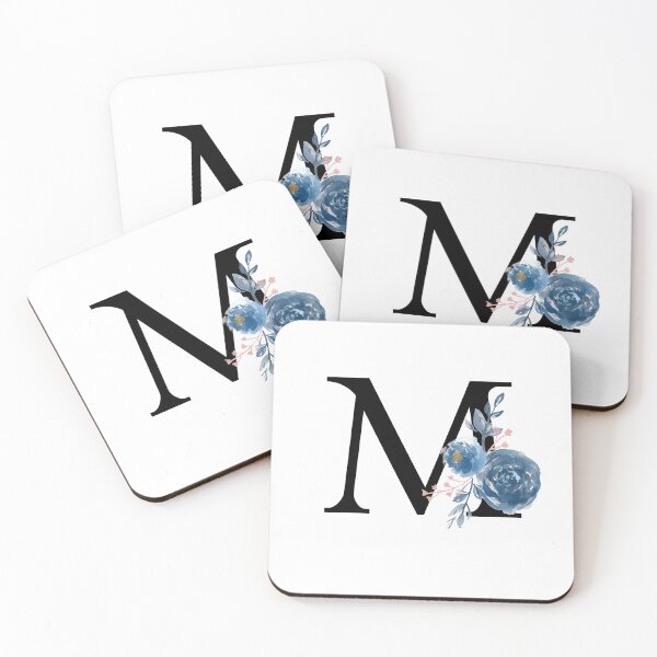 Item preview, Monogram Floral Watercolor Letter M designed and sold by owliedesign.