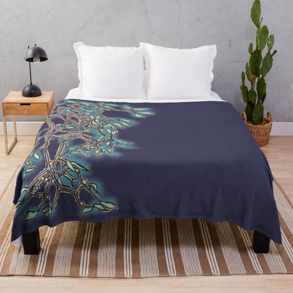 Mistletoe Merrymaker Throw Blanket