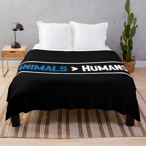 Item preview, Animals Are Greater Than Humans White & Blue designed and sold by Sour Soul.