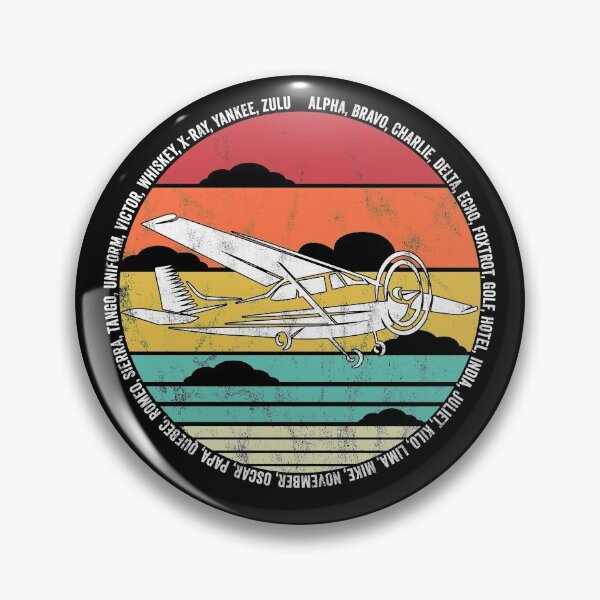 Item preview, Pilot Phonetic Alphabet Vintage Retro C172 Airplane designed and sold by majuga.
