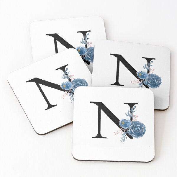 Item preview, Monogram Floral Watercolor Letter N designed and sold by owliedesign.