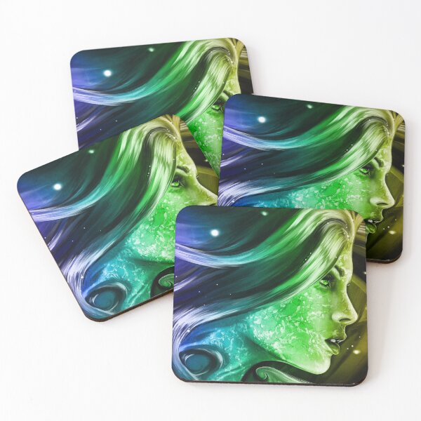 Item preview,  illustration of beautiful female face on the backdrop of infinite space designed and sold by 42youbest.