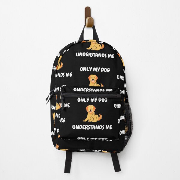 Item preview, Only My Dog Understands Me Golden Retriever Clipart In Black designed and sold by LuckyKermit.