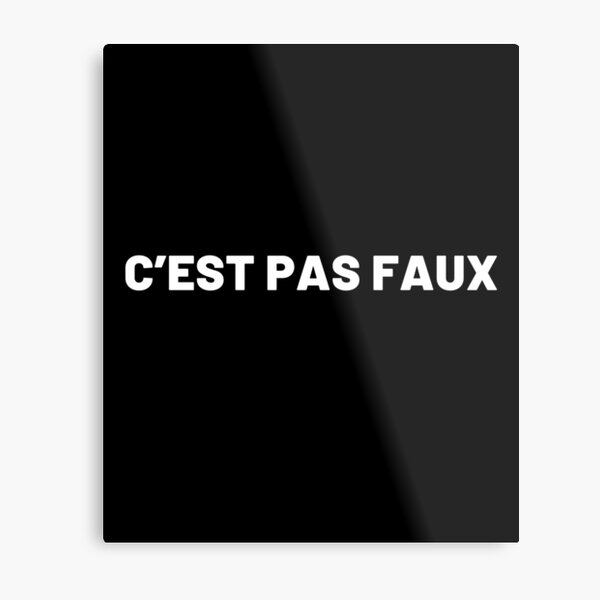 Aperçu de l'œuvre C’est pas faux créée et vendue par Cultissime.