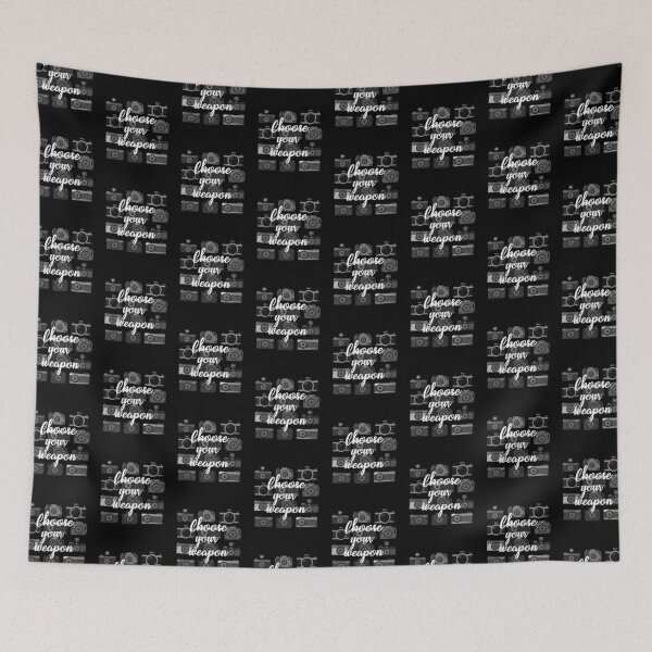 Item preview, Choose Your Weapon Funny Camera Photography designed and sold by Corncheese.