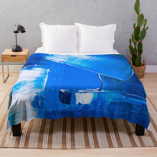 Aperçu de l'œuvre Blue Watercolors Hand Painted Artwork With Brush créée et vendue par Saraartwork.