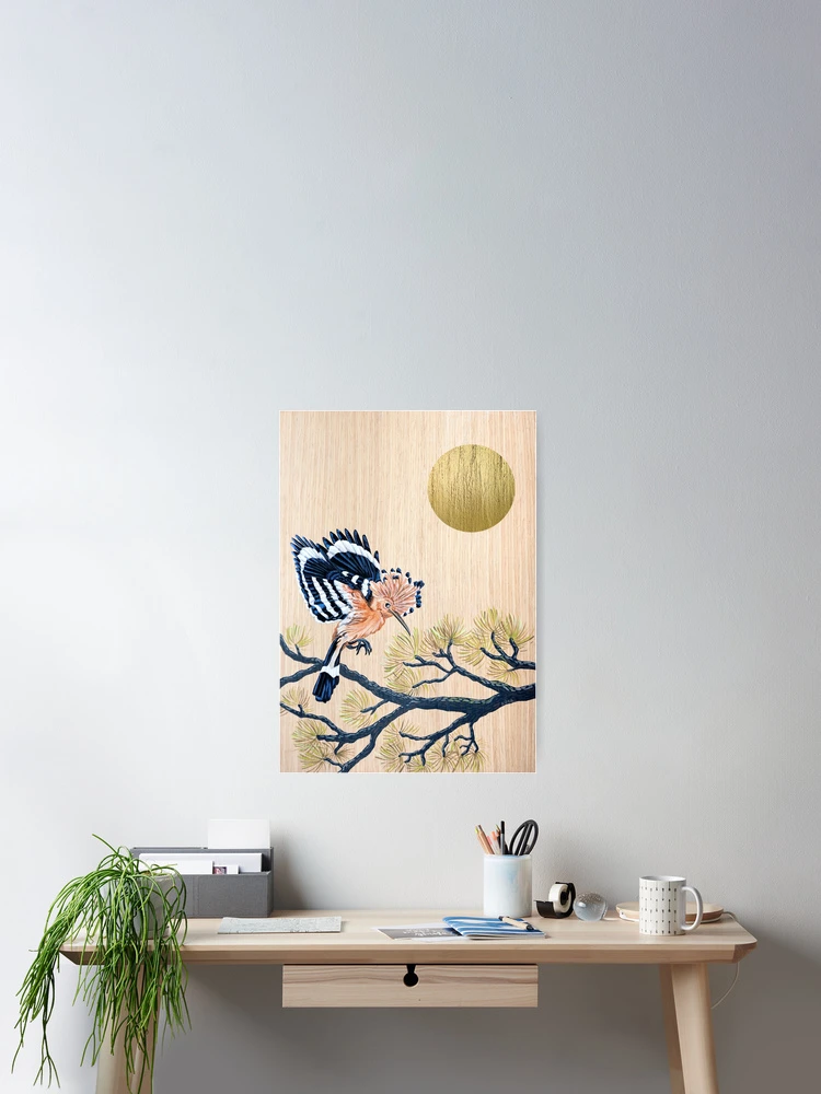 Thumbnail 2 of 3, Poster, Hoopoe bird designed and sold by Ruta.