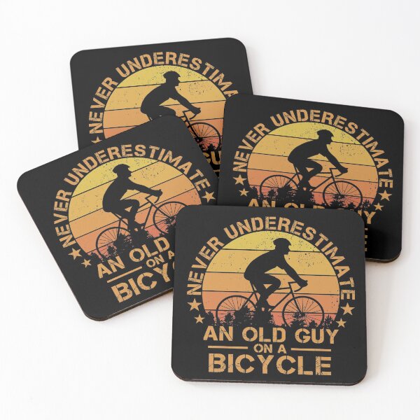 Item preview, Never Underestimate An Old Guy On A Bicycle Bike Cyclist designed and sold by issambak.