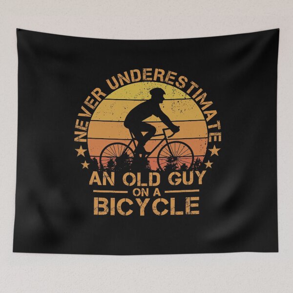 Item preview, Never Underestimate An Old Guy On A Bicycle Bike Cyclist designed and sold by issambak.