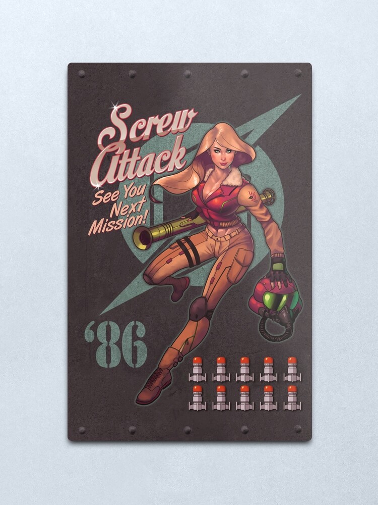 Alternate view of Varia Bombshell Metal Print