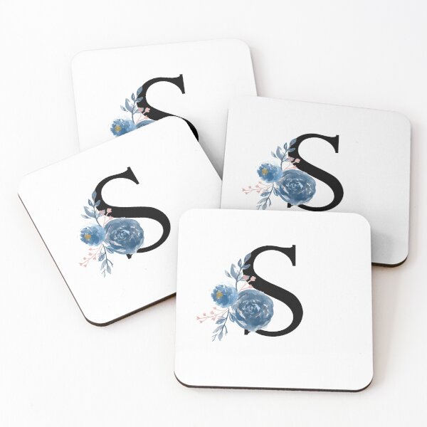 Item preview, Monogram Floral Watercolor Letter S designed and sold by owliedesign.