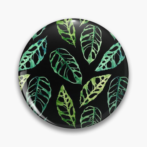 Item preview, Copy of Monstera obliqua leaf seamless pattern in watercolor  designed and sold by Bonheurem.