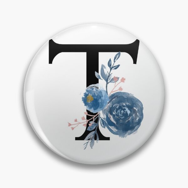 Item preview, Monogram Floral Watercolor Letter T designed and sold by owliedesign.