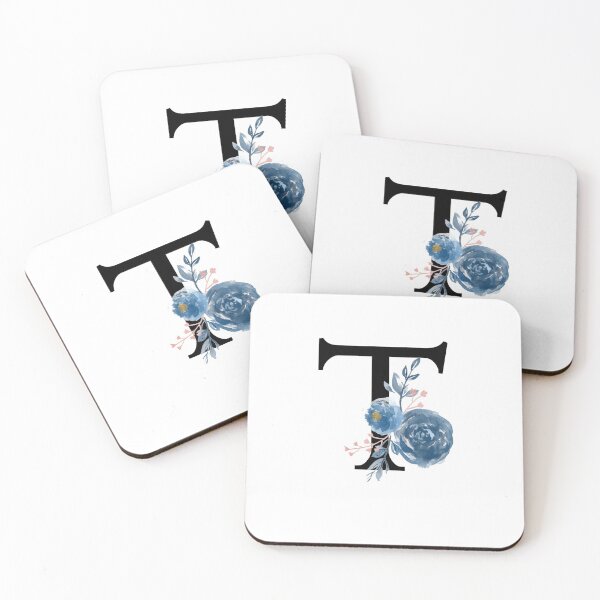 Item preview, Monogram Floral Watercolor Letter T designed and sold by owliedesign.