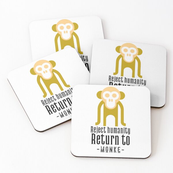 Item preview, Reject humanity return to monke. designed and sold by CocoAndMore.