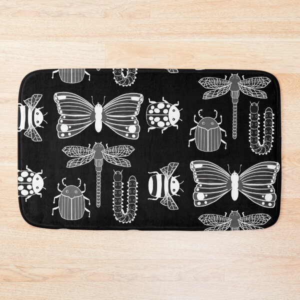 Item preview, Bugs and Butterflies in black and white designed and sold by Quick Brown Fox Canada.