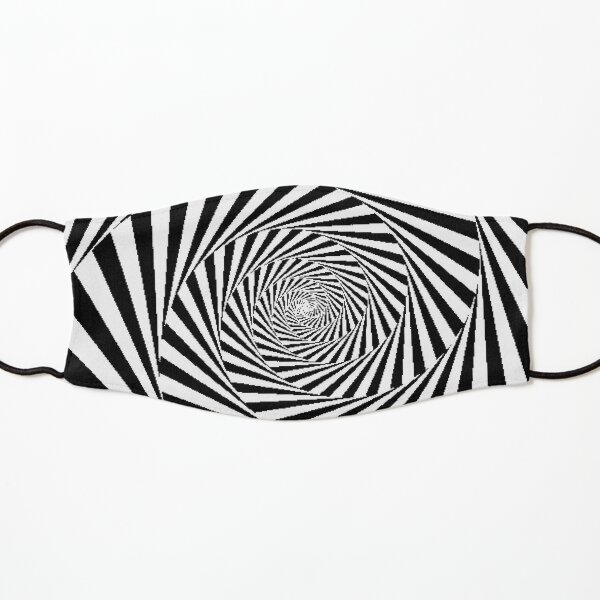 Espiral Hipnótica, Optical Illusion Beige Swirl Kids Mask