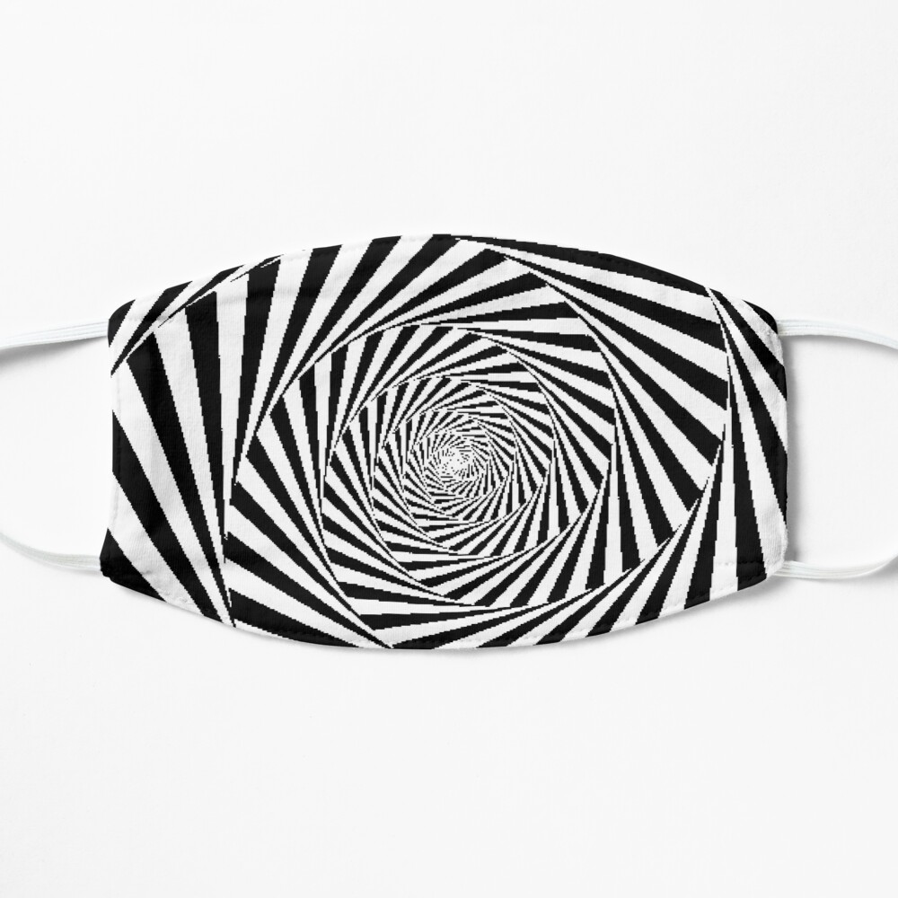 Optical Illusion Beige Swirl,  ur,mask_flatlay_front,product,1000x1000