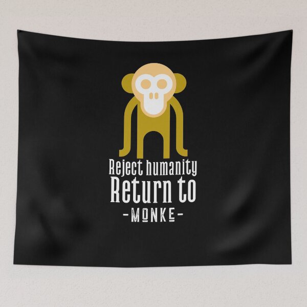Item preview, Reject humanity return to monke. designed and sold by CocoAndMore.