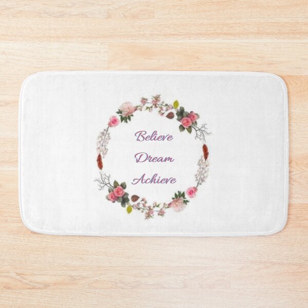 Item preview, Floral Frame with Inscription - Believe, Dream, Achieve designed and sold by kamikrison.
