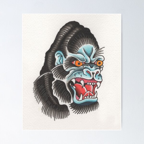 Mercer Draws Things — Go rilla #tattoo #traditionaltattoo #tradisrad...