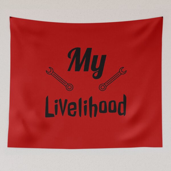 Item preview, Livelihood Mechanic design designed and sold by Brat-Cat-Shirts.