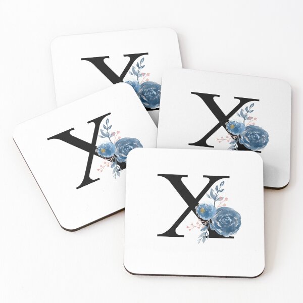 Item preview, Monogram Floral Watercolor Letter X designed and sold by owliedesign.