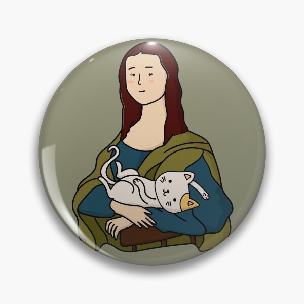 Item preview, Mona Lisa Holding A Cute Cat designed and sold by cannevas.