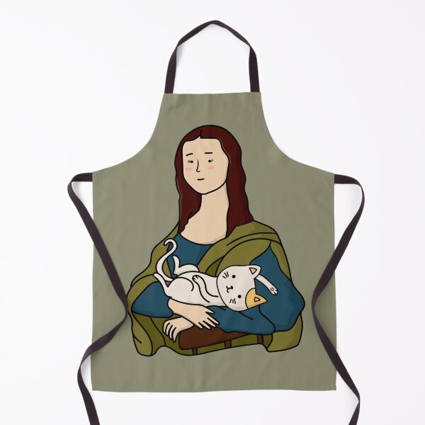 Item preview, Mona Lisa Holding A Cute Cat designed and sold by cannevas.