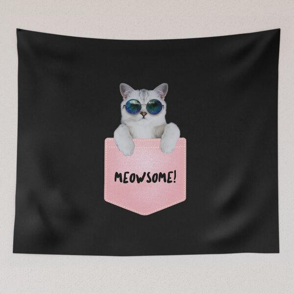 Item preview, Meowsome Funny T-shirt Mask For Cat and Pet Lovers Funny Gift designed and sold by wissem-ayedi.