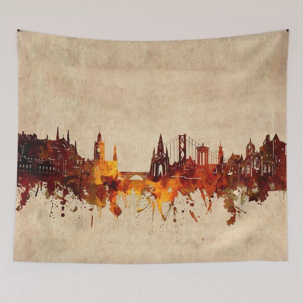 Item preview, edinburgh skyline vintage designed and sold by BekimART2.
