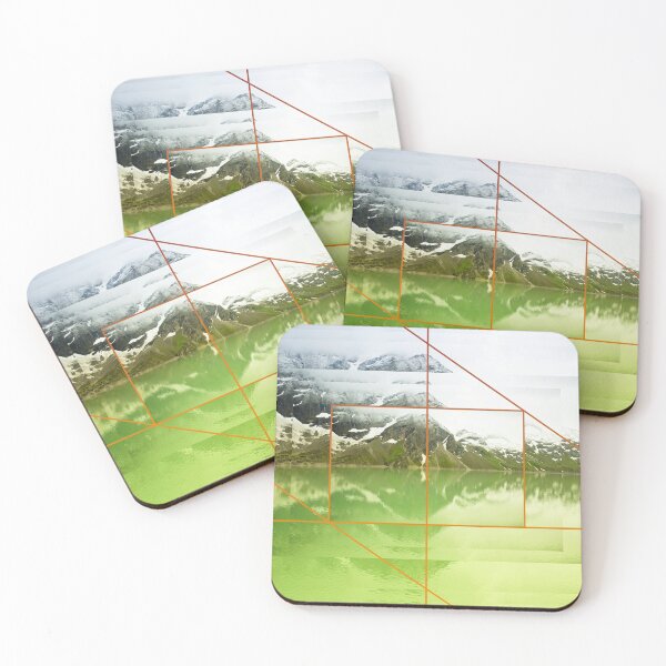 Item preview, Mountain lake in Austrian Alps photo collage designed and sold by FlatLandPrints.