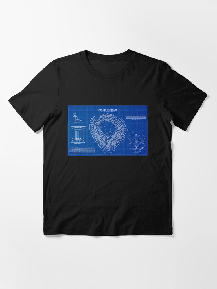 Old Yankee Stadium the Cathedral of Navy T-shirt Tee 