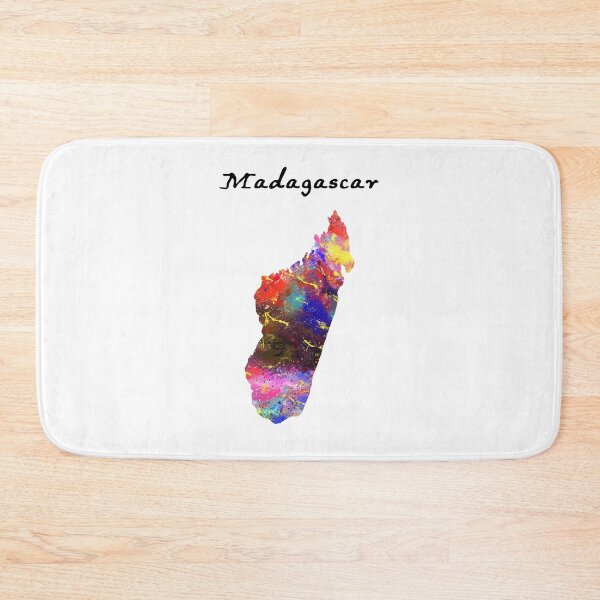 Item preview, Madagascar 625 Watercolor Map Yoga Quote Definitio designed and sold by vividpixelusa.