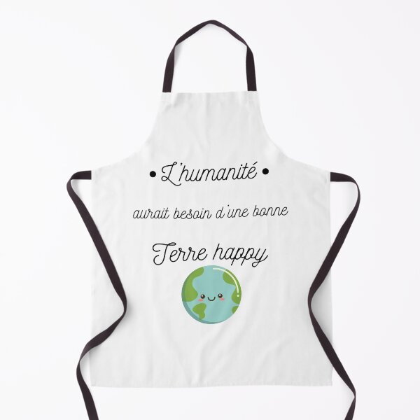 Aperçu de l'œuvre L'humanité aurait besoin d'une bonne terre happy, jeux de mots créée et vendue par Curlyhaire.