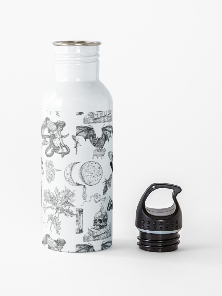 Alternate view of Black magic pattern. Water Bottle
