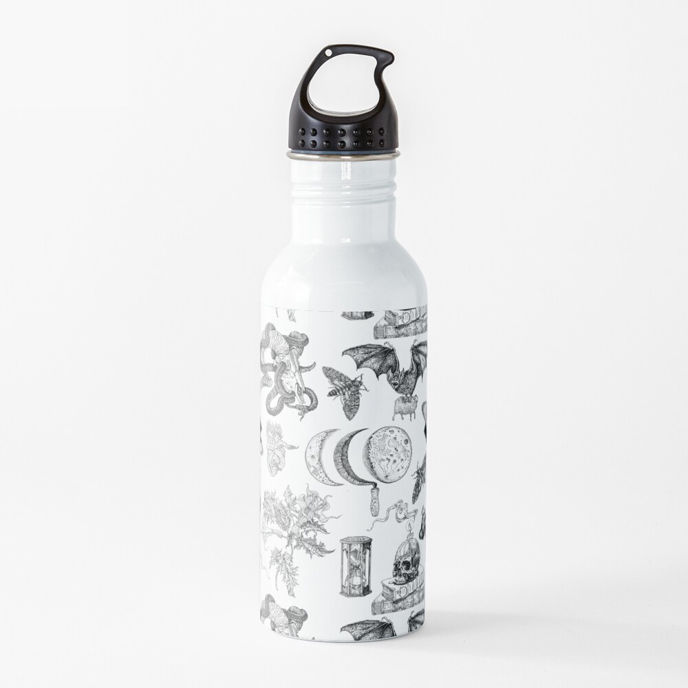 Black magic pattern. Water Bottle