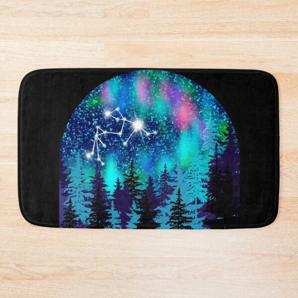 Item preview, Aurora borealis and Aquarius Zodiac sign constellation  designed and sold by orangerinka.