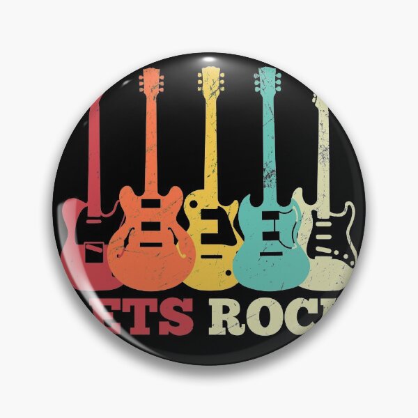 Item preview, Vintage Guitar Lets Rock - Guitar player designed and sold by majuga.